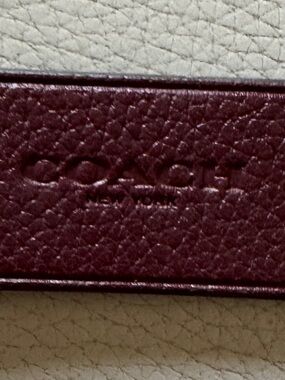 Coach Leather Bag Tag in Brown